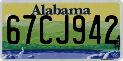 AL license plate 67CJ942