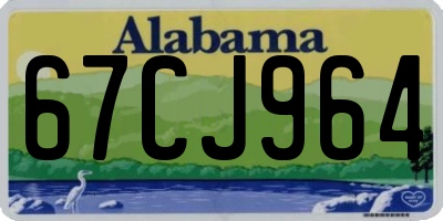 AL license plate 67CJ964