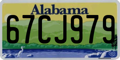 AL license plate 67CJ979