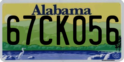AL license plate 67CK056