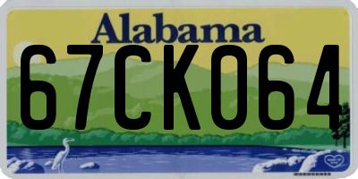 AL license plate 67CK064