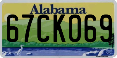 AL license plate 67CK069
