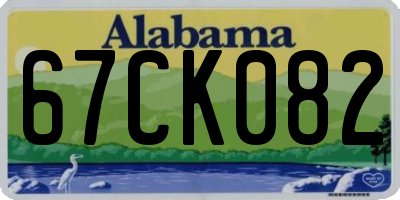 AL license plate 67CK082