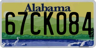AL license plate 67CK084