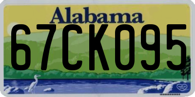 AL license plate 67CK095