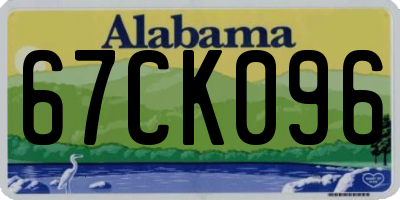 AL license plate 67CK096