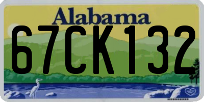 AL license plate 67CK132
