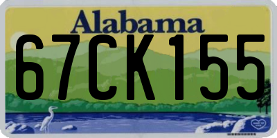 AL license plate 67CK155