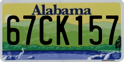 AL license plate 67CK157