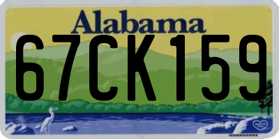 AL license plate 67CK159