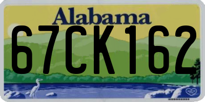 AL license plate 67CK162
