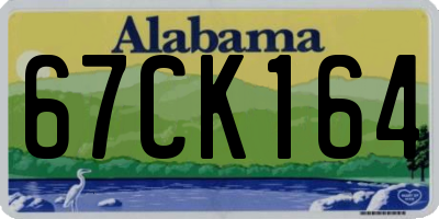 AL license plate 67CK164