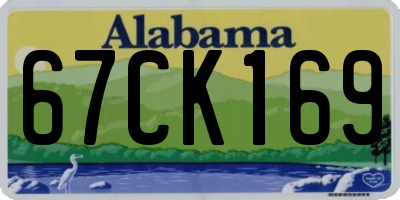 AL license plate 67CK169