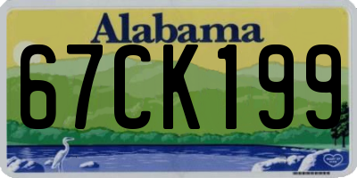 AL license plate 67CK199