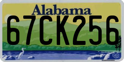 AL license plate 67CK256