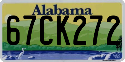 AL license plate 67CK272