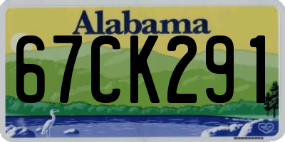 AL license plate 67CK291