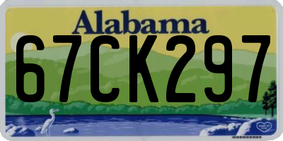 AL license plate 67CK297
