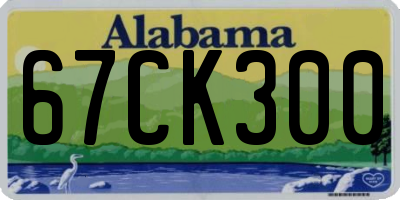 AL license plate 67CK300
