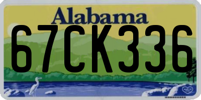 AL license plate 67CK336