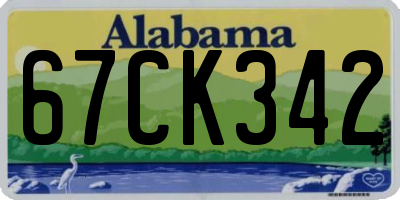 AL license plate 67CK342