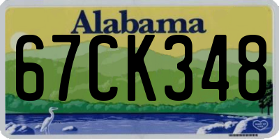 AL license plate 67CK348
