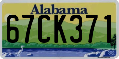 AL license plate 67CK371