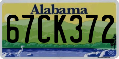 AL license plate 67CK372