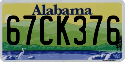 AL license plate 67CK376