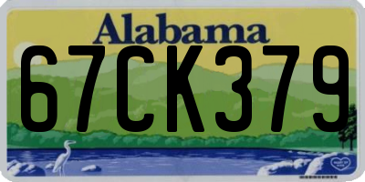 AL license plate 67CK379