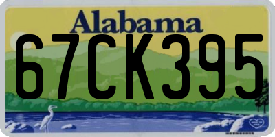 AL license plate 67CK395