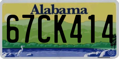 AL license plate 67CK414