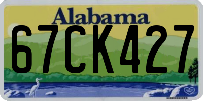 AL license plate 67CK427
