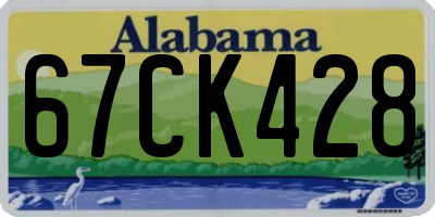 AL license plate 67CK428