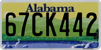 AL license plate 67CK442