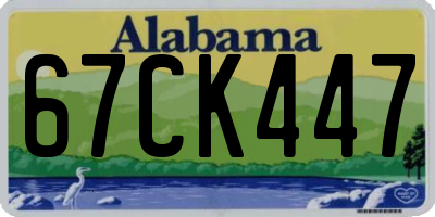 AL license plate 67CK447