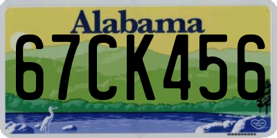 AL license plate 67CK456