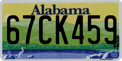 AL license plate 67CK459