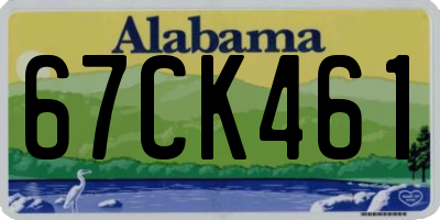 AL license plate 67CK461