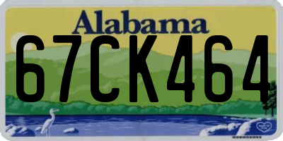 AL license plate 67CK464