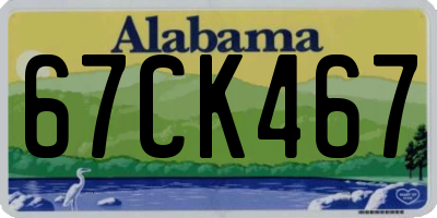 AL license plate 67CK467