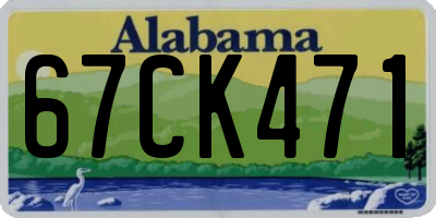 AL license plate 67CK471