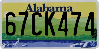 AL license plate 67CK474