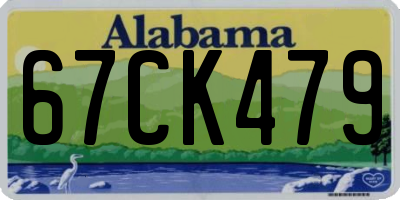 AL license plate 67CK479
