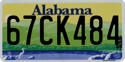 AL license plate 67CK484