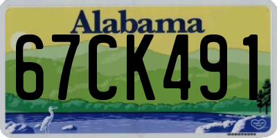 AL license plate 67CK491