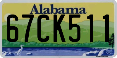AL license plate 67CK511