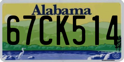 AL license plate 67CK514