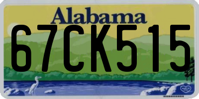 AL license plate 67CK515