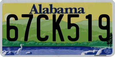 AL license plate 67CK519